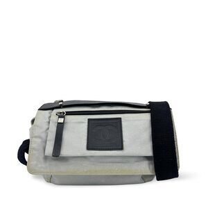 Chanel Sport Line Messenger Bag Grey Black